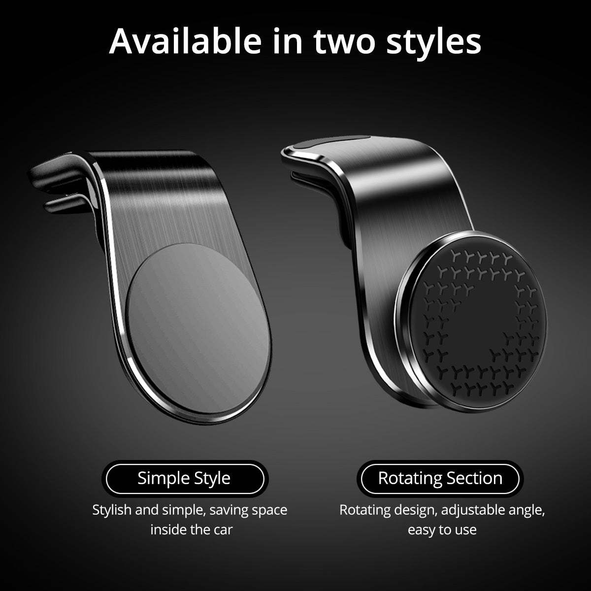 Magnetic Air Vent Car Phone Holder - 360° Rotation Mount
