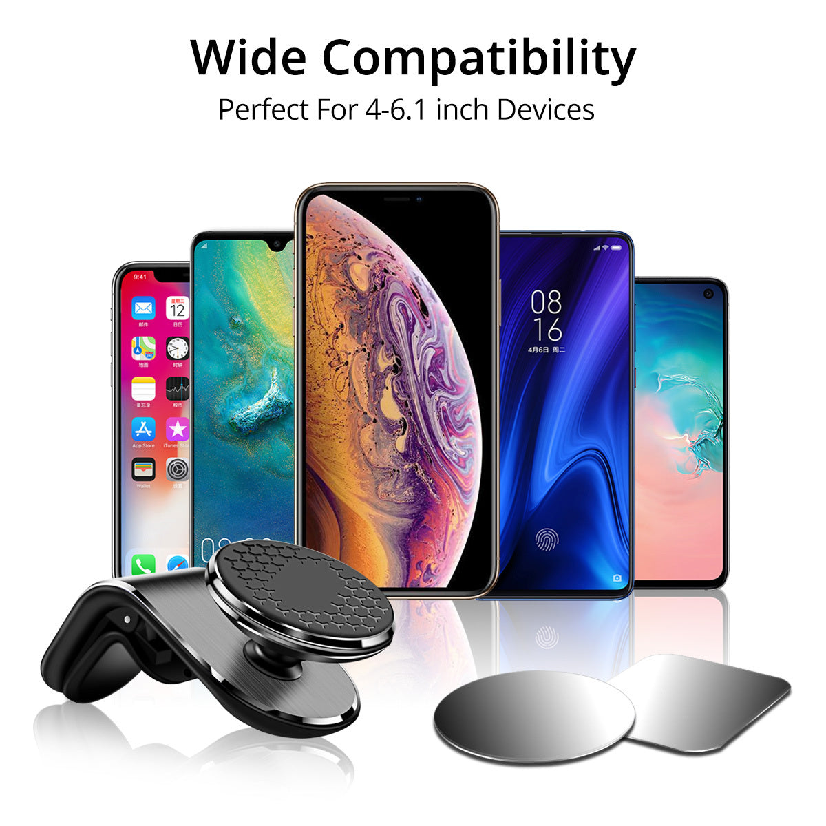 Magnetic Air Vent Car Phone Holder - 360° Rotation Mount