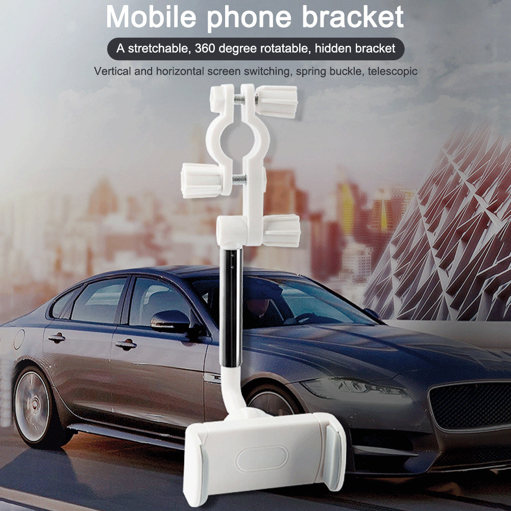 Car Rearview Mirror Phone Holder - 360° Rotation Mount