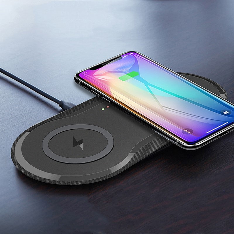 Dual Wireless Charger - Fast Charging Station for 2 Devices