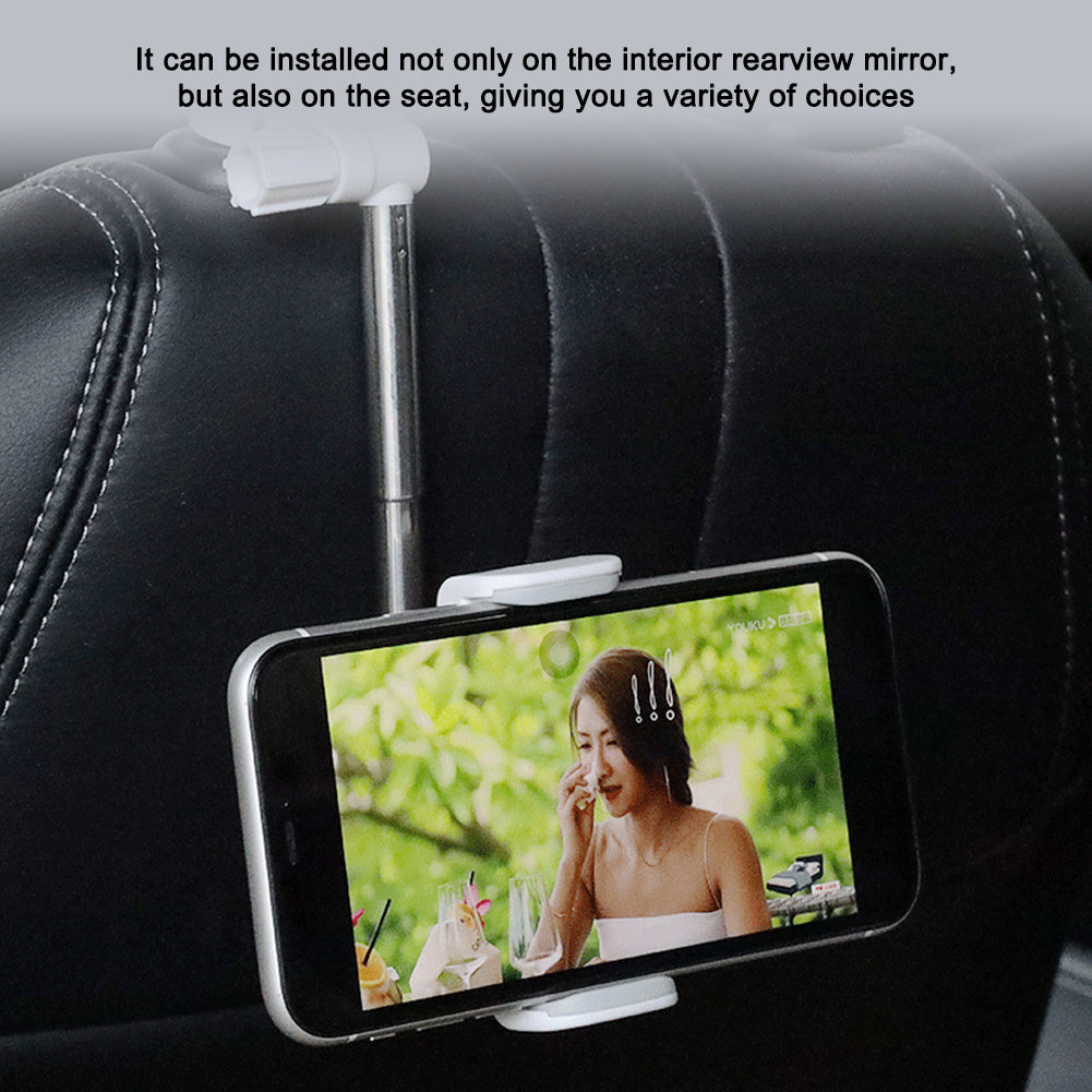 Car Rearview Mirror Phone Holder - 360° Rotation Mount